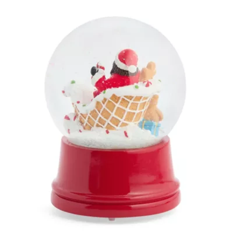 North Pole Trading Co. Sleigh African American Christmas Snow Globe