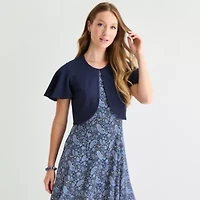 Perceptions Womens Floral Jacket Dress