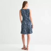 Perceptions Womens Floral Jacket Dress