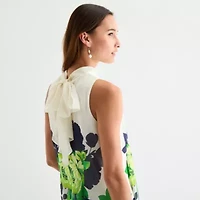Robbie Bee Womens Sleeveless Floral Swing Dresses