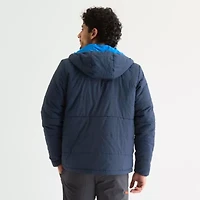 Sierra Pacific Mens Hooded Water Resistant Midweight Puffer Jacket