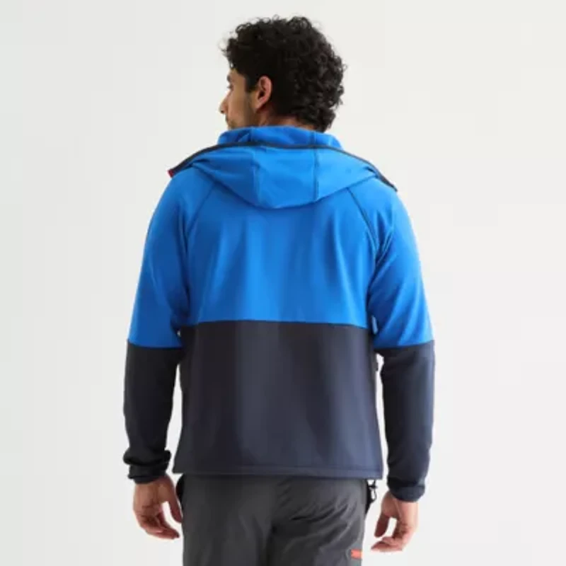 Sierra Pacific Mens Fleece Hooded Water Resistant Lightweight Jacket