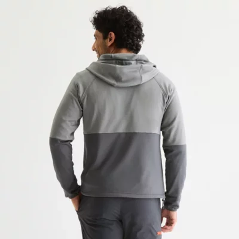 SIERRA PACIFIC Mens Fleece Hooded Water Resistant Lightweight Jacket