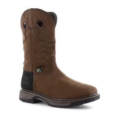 Frye Supply Mens Fr40101 Round Steel Toe Work Shoes