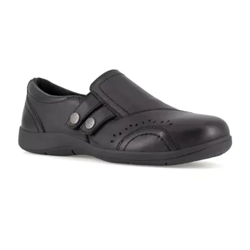 Rockport Works Womens Rk761 Round Steel Toe Work Shoes