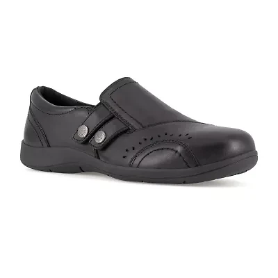Rockport Works Womens Rk761 Round Steel Toe Work Shoes