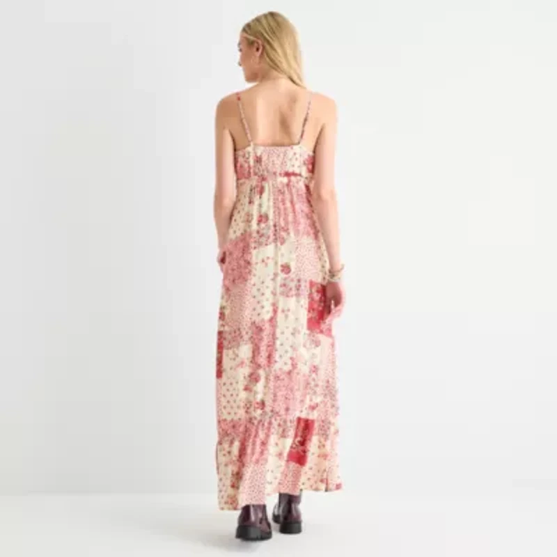 Arizona Womens Sleeveless Juniors Maxi Dress