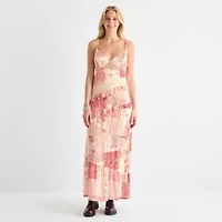Arizona Womens Sleeveless Juniors Maxi Dress