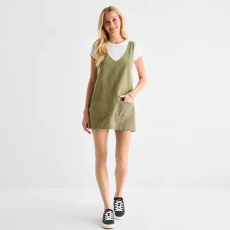 Arizona Womens Sleeveless Skirtalls-Juniors