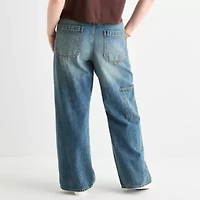 Arizona Womens Juniors Plus Highest Rise Straight Leg Jean