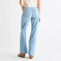 Arizona-Juniors Womens High Rise Bootcut Jean