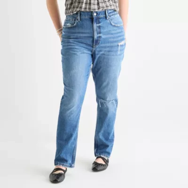 Arizona Drainpipe Womens Skinny Fit Juniors Plus Jean