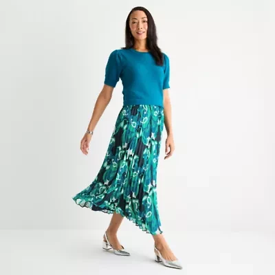 Liz Claiborne Womens A-Line Skirt