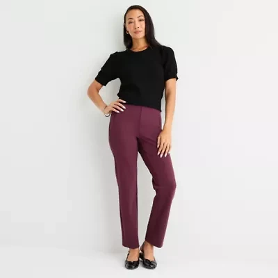 Liz Claiborne Amelia Womens Straight Pull-On Pant