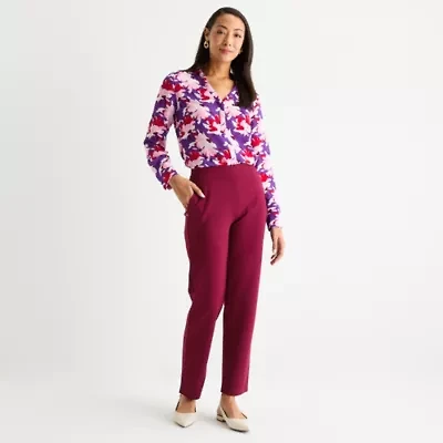 Liz Claiborne Maya Womens Straight Pull-On Pant