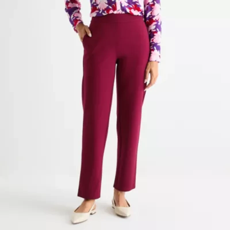 Liz Claiborne Maya Womens Straight Pull-On Pant