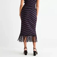 Bold Elements Womens Midi Pencil Skirt