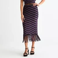 Bold Elements Womens Midi Pencil Skirt