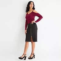 Bold Elements Womens V Neck Long Sleeve Pullover Sweater