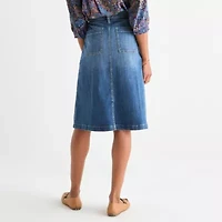 St. John's Bay Womens A-Line Skirt