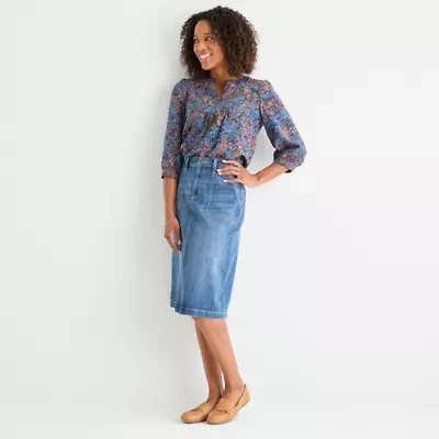 St. John's Bay Womens A-Line Skirt