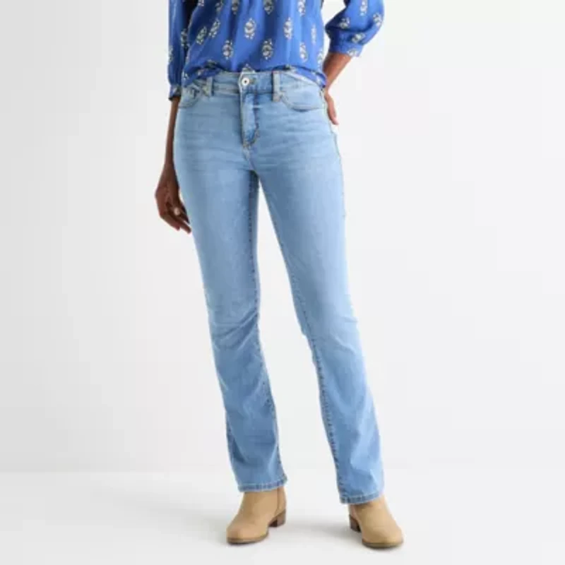 St. John's Bay Womens Mid Rise Bootcut Jean