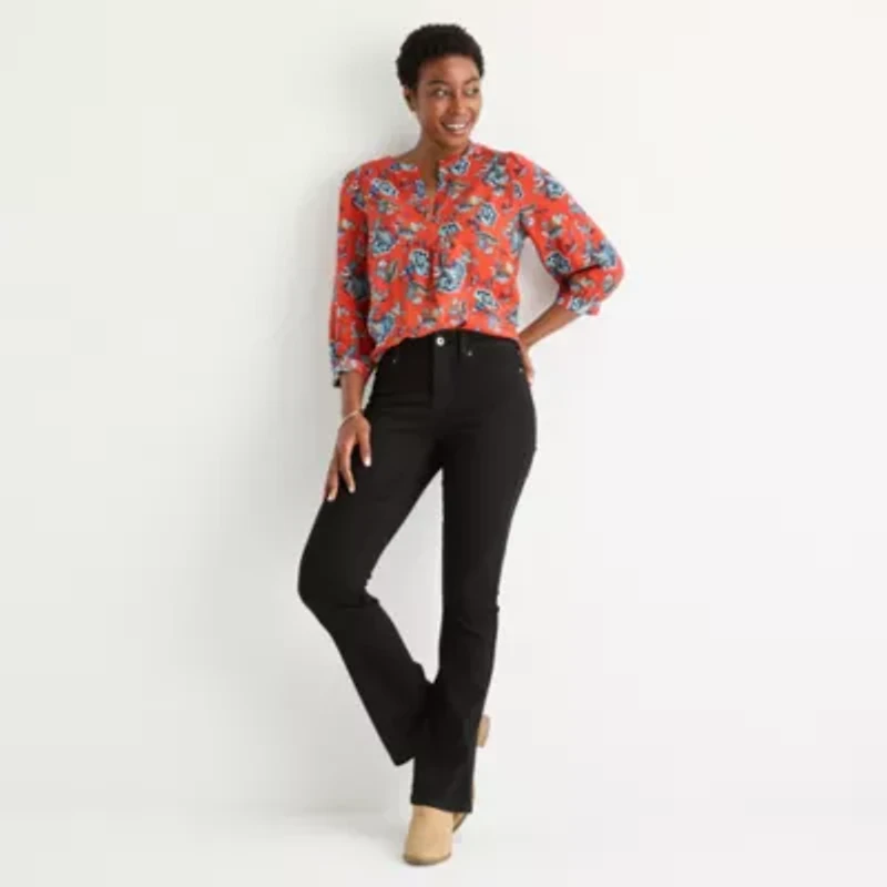 St. John's Bay Womens Mid Rise Bootcut Jean