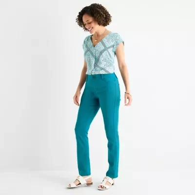 Liz Claiborne Sara Womens Skinny Fit Slim Jean