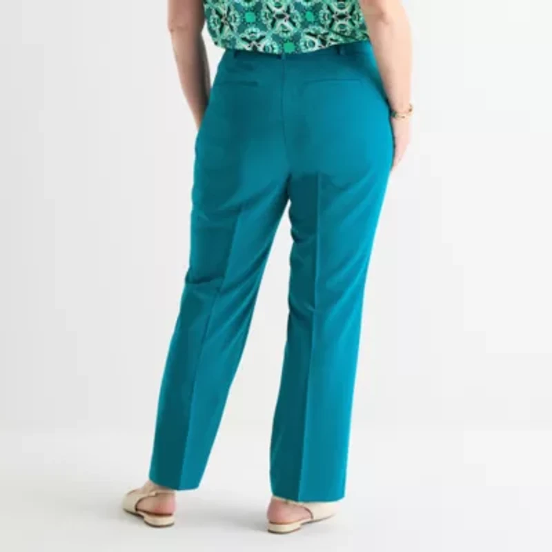 Liz Claiborne Audra Tailored Womens Straight Mid Rise Trouser