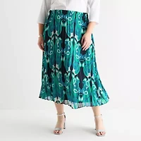 Liz Claiborne Womens A-Line Skirt-Plus
