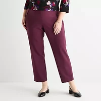 Liz Claiborne Ponte Womens Plus Straight Pull-On Pant