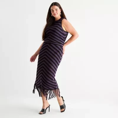 Bold Elements Womens Pencil Skirt-Plus