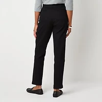 St. John's Bay Petite Womens Ankle Pull-On Pant
