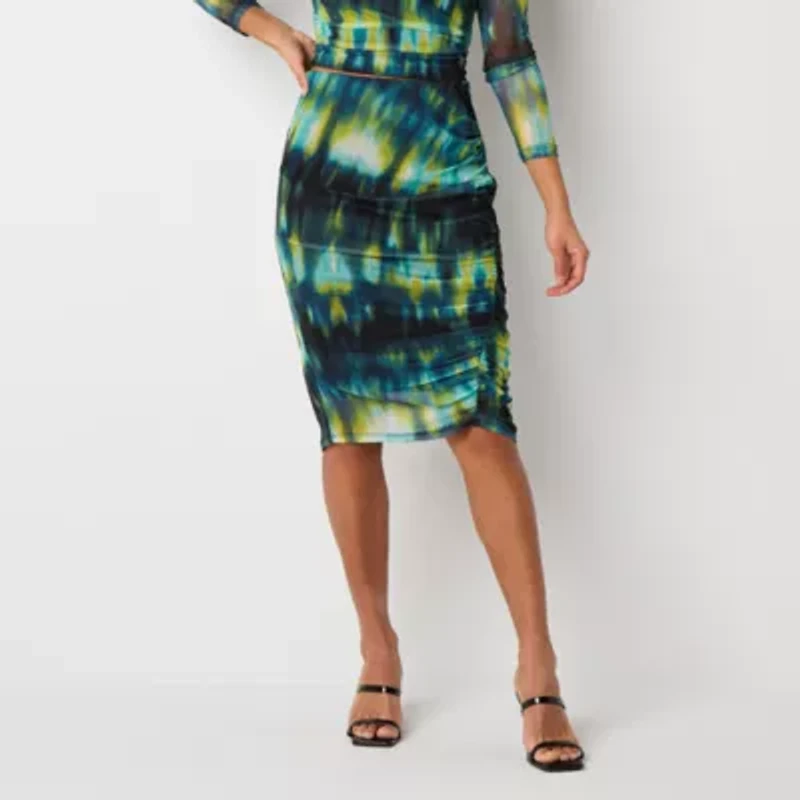 Bold Elements Womens Plus Pencil Skirt