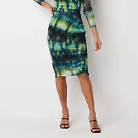 Bold Elements Womens Plus Pencil Skirt