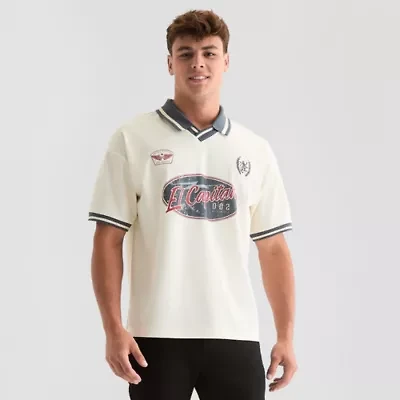Arizona Mens V Neck Short Sleeve Jersey Polo
