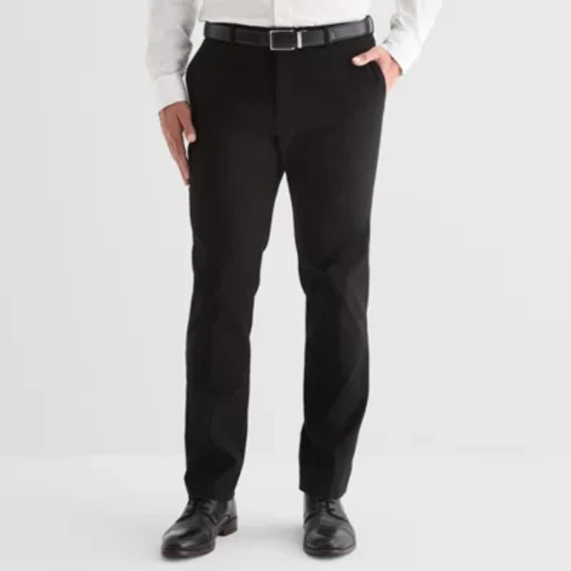 Collection By Michael Strahan Mens Straight Modern Fit Flat Front Pant