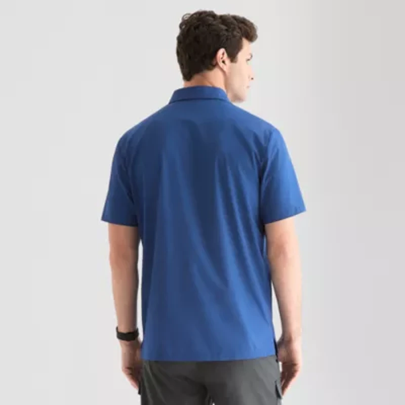 Stylus Mens Short Sleeve Regular Fit Button-Down Shirt