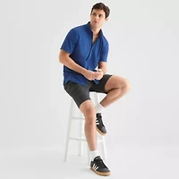 Stylus Mens Short Sleeve Regular Fit Button-Down Shirt