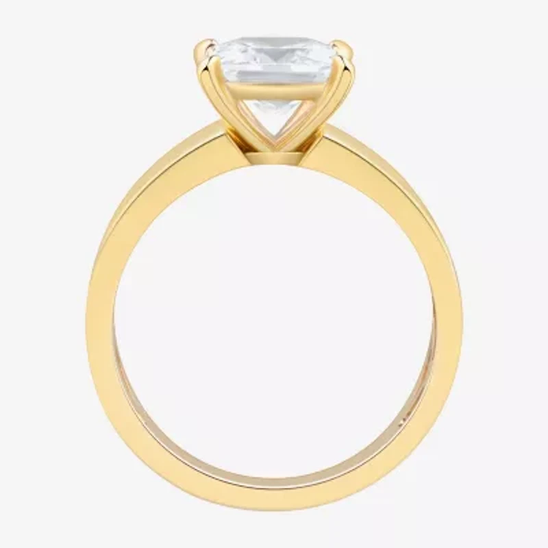 (H-I / Si2) Womens 2 CT. T.W. Lab Grown White Diamond 14K Gold Solitaire Engagement Ring