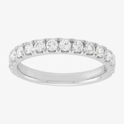 Womens 3/4 CT. T.W. Lab Grown White Diamond 14K White Gold Band