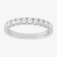 Womens 3/4 CT. T.W. Lab Grown White Diamond 14K White Gold Band