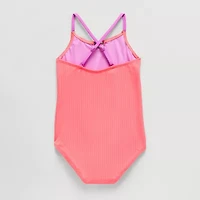 Thereabouts Little & Big Kid Girls Sleeveless One Piece Swimsuit