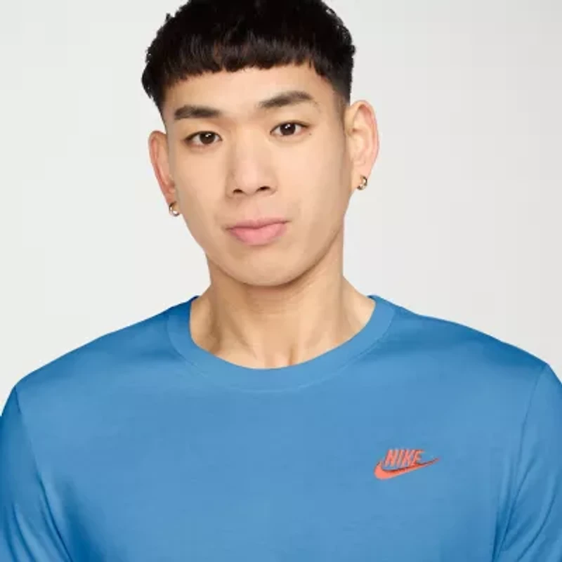 Nike Embroidered Logo Mens Crew Neck Short Sleeve Active T-Shirt