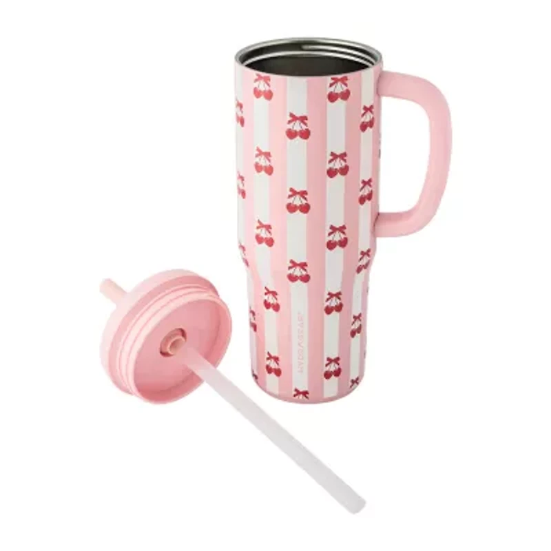 Hydragear Pink Bows 30oz. Handled Tumbler