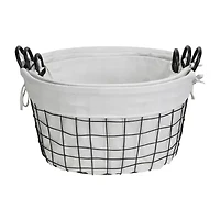 Cheungs Set Of 3 Lined Oval Wire Baskets