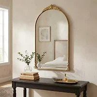 Cheungs Everlaine Modern Victorian Black Wall Mount Wall Mirror