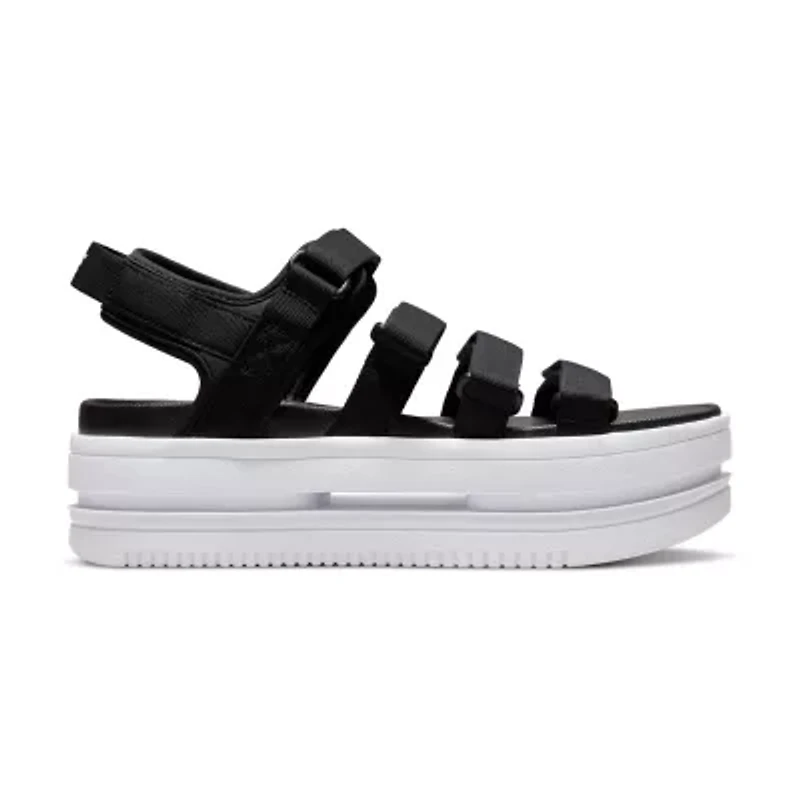 Nike Icon Classic Platform Womens Adjustable Strap Footbed Sandals