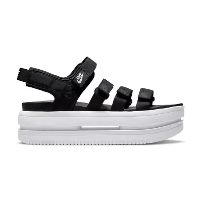 Nike Icon Classic Platform Womens Adjustable Strap Footbed Sandals