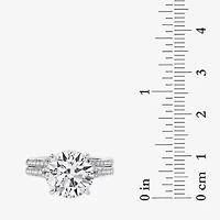 Signature By Modern Bride (F / Vs2) Womens 5 1/2 CT. T.W. Lab Grown White Diamond 10K Gold Round Side Stone Bridal Set